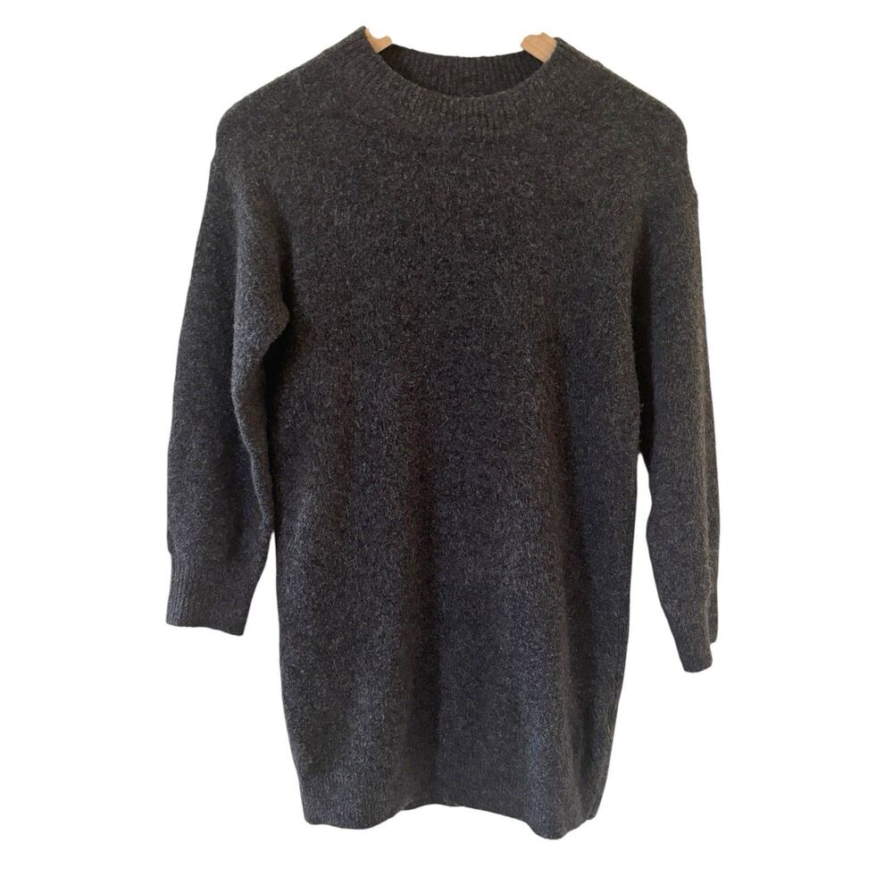 Uniqlo Girls Yarn Dress Size 9-10 Years Knit Long Sleeve Comfort Fall‎ Winter